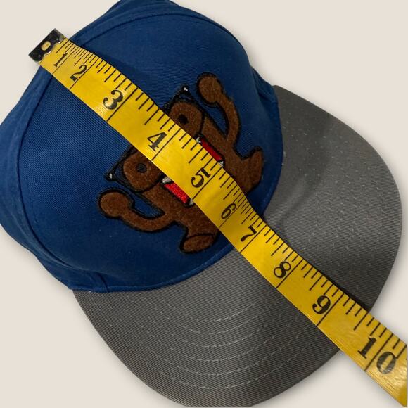 Domo Kun Baseball Cap Hat Flex Fit Men Blend Size S/M P/M Blue Gray Cotton Blend - Picture 10 of 11